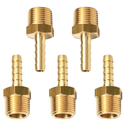 Fuel Line Adapter 5 x Adapter Brass Material /w Wide Application Scope 5pcs