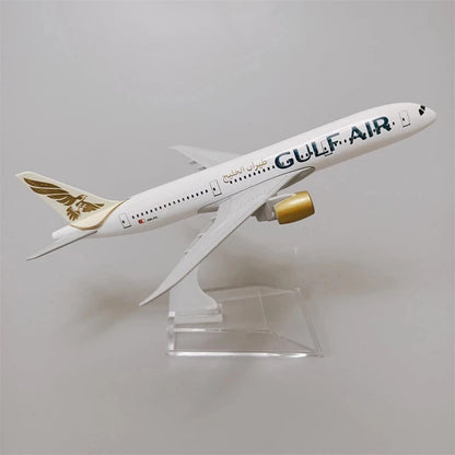 1/400 16cm Aircraft GULF B787 Alloy Plane Model Civil Airlines Ornaments Craft d
