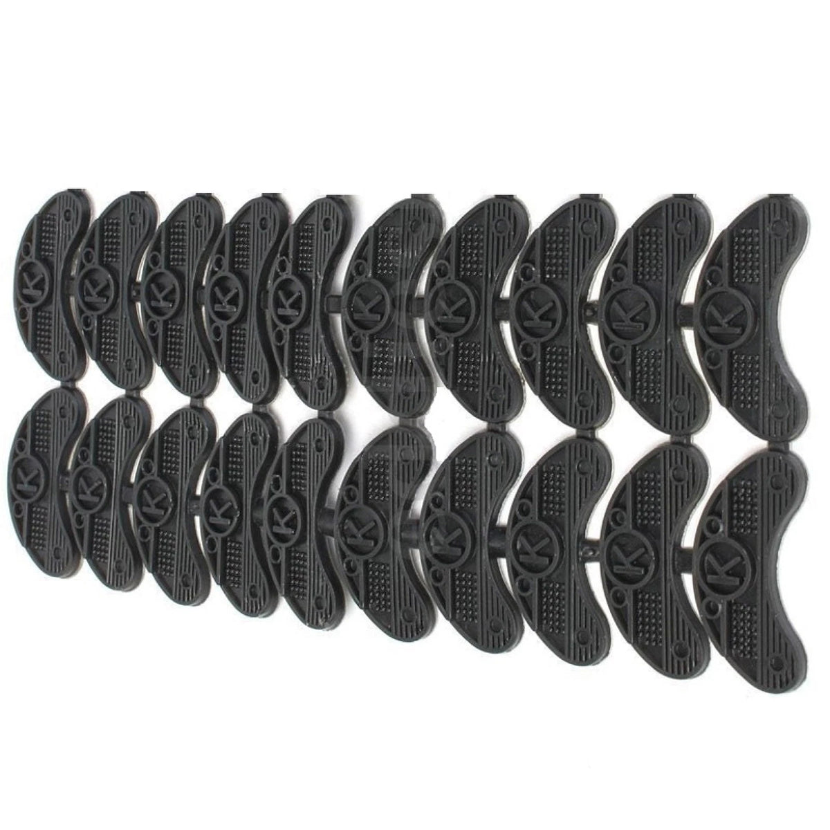 20PCS 10-Pair Rubber Heel Savers Toe Plates Taps DIY Shoe Repair Pads 50*20*3mm