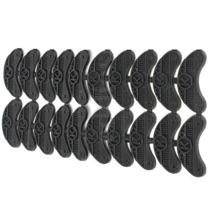 20PCS 10-Pair Rubber Heel Savers Toe Plates Taps DIY Shoe Repair Pads 50*20*3mm