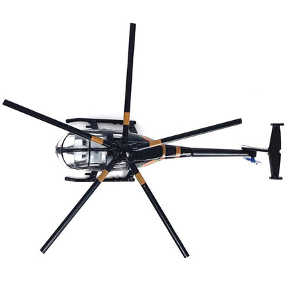 7.4cm Diecast Alloy 1/100 Scale USA Bird MD500 Helicopter Model Static Display