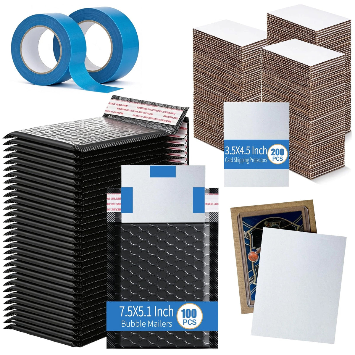 ANSSDO 302 Pcs Trading Cards Shipping Supplies Packaging 3.5x4.5 Inches