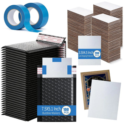 ANSSDO 302 Pcs Trading Cards Shipping Supplies Packaging 3.5x4.5 Inches