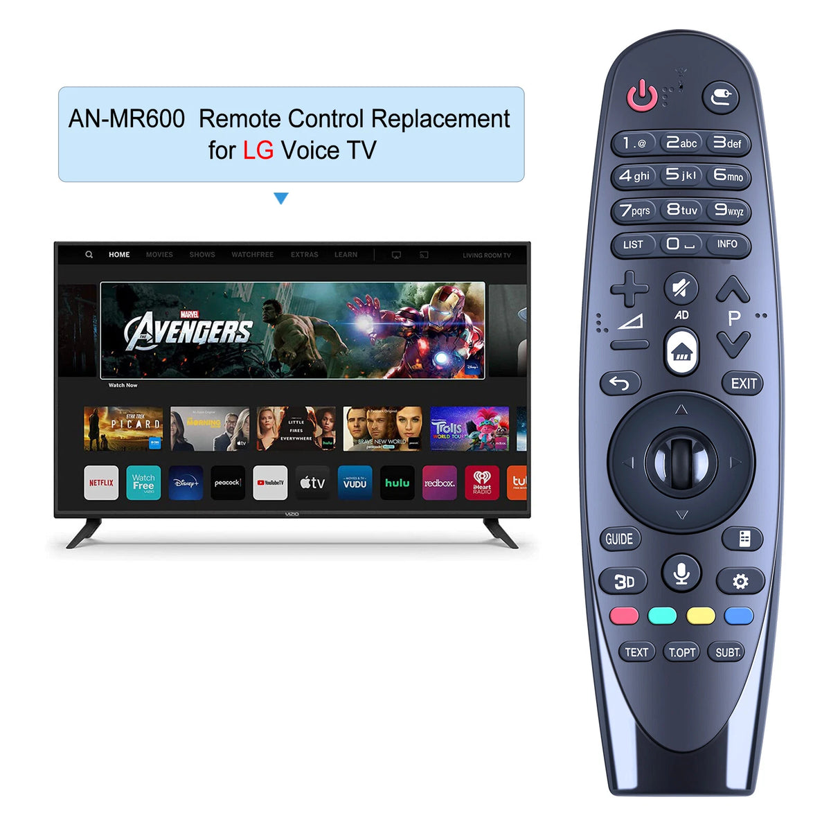 AN-MR600 Magic Voice Remote Control For LG Smart TV 40UF7769 43UF6809