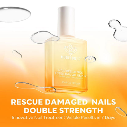 modelones Nail Strengthener and Growth Clear 0.51 Fl Oz (Pack of 1), A1-Clear