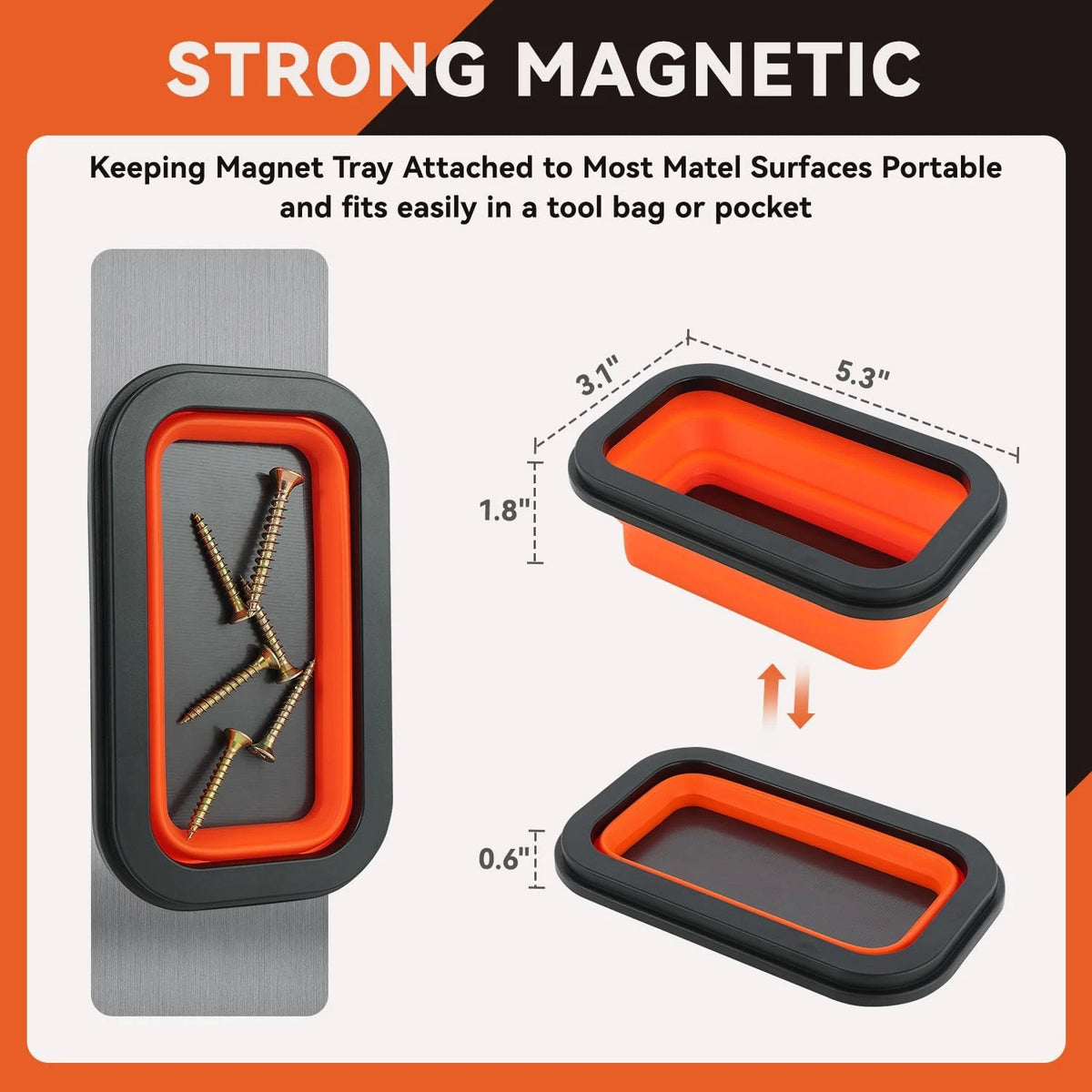LOZAGU 4 Pack Telescoping Magnet Pick-up Tool Set with Magnetic Parts Tray,...