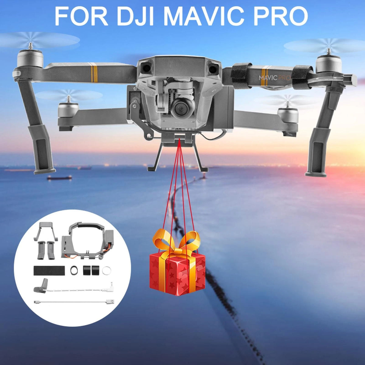 Air Thrower Delivery Dropping System Kits For DJI Mavic Pro RC Drone Accessories