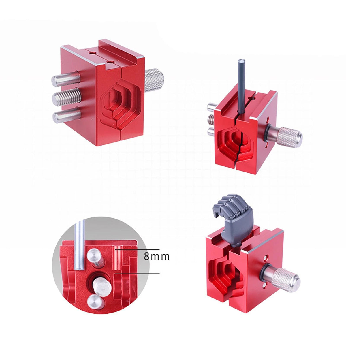Adjustable Aluminum Alloy Mini Vise for Gundam Model Military Hobby Tool A