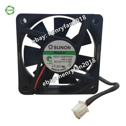 SUNON KDE1206PHV2 Axial Fan DC 12V 1.0W 60*60*15MM 2-wire Case Cooling Fan