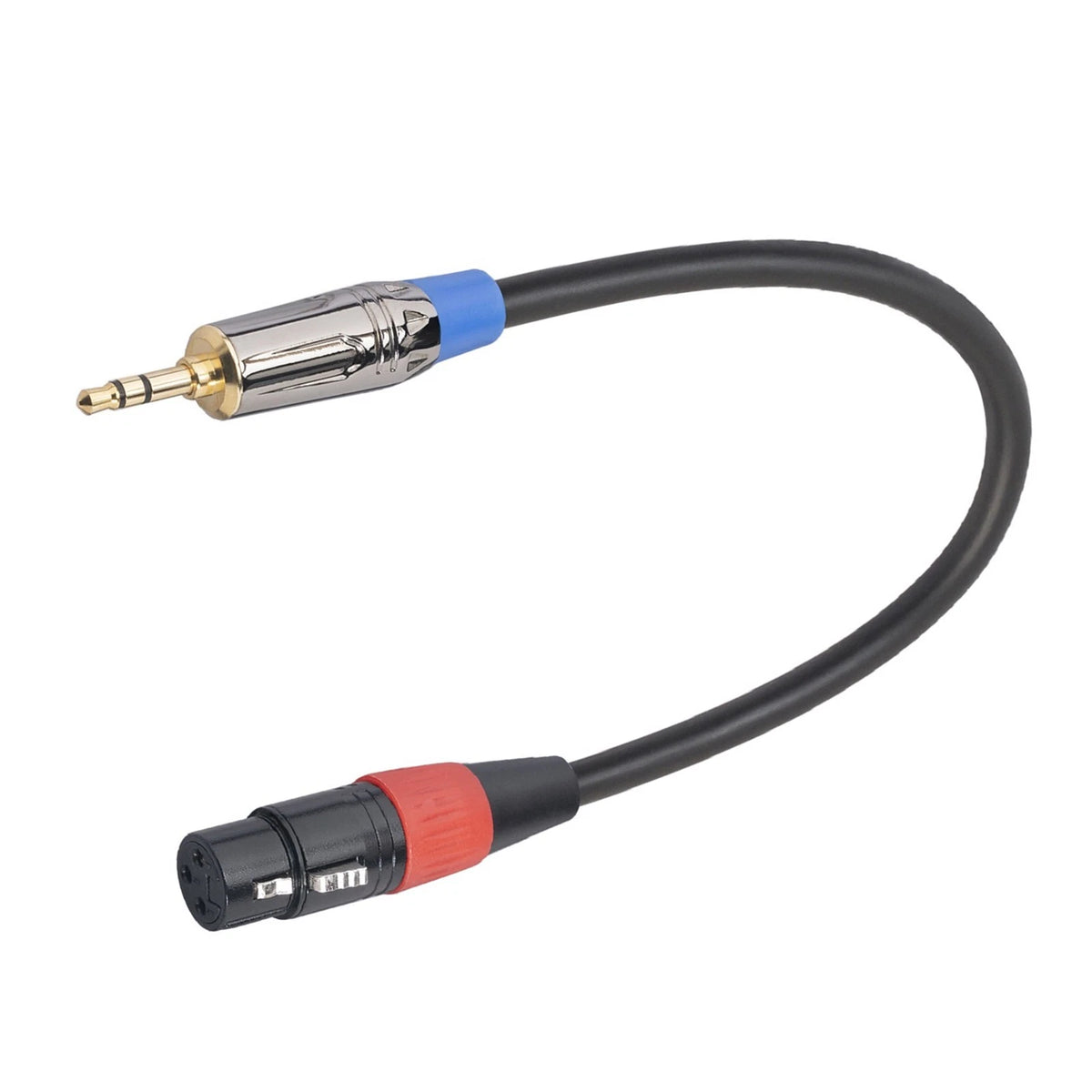 Jack 3.5mm to 3Pin XLR Cable TRS M to XLR Female Audio Adapter Cable For Phone