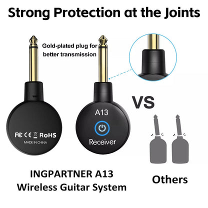 2.4GHz Wireless Guitar System Converter Transmitter Receiver For Guitar Bass