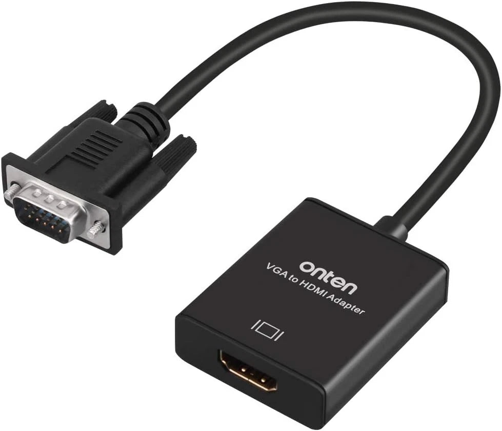 VGA to HDMI, 1080P HDMI Adapter (Male Female) for Computer, 1 Pcs