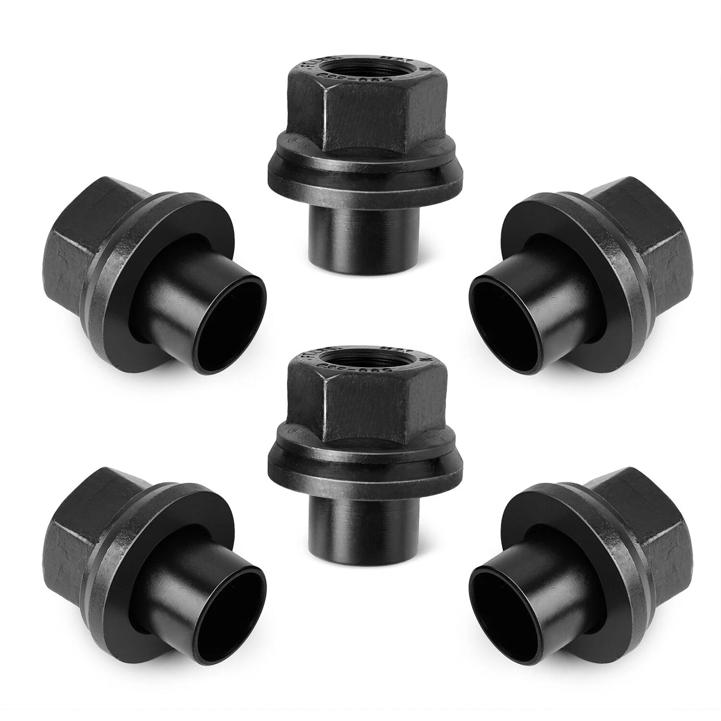 6 Pack 33mm M22x1.5 x 19mm Wheel Nuts Sleeve Nuts M22-1.5x19mm Skirt Flange