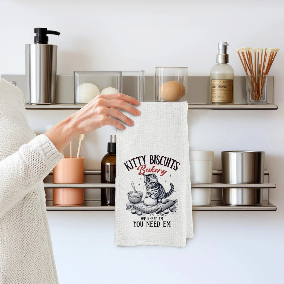 JMICPTUB Retro Funny Cat Baking 16 x 24 inches, Kitchen Towel-04