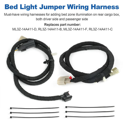Truck Bed Light Wiring Jumper Harness For Ford F-150 2021-2025 ML3Z-14A411-D