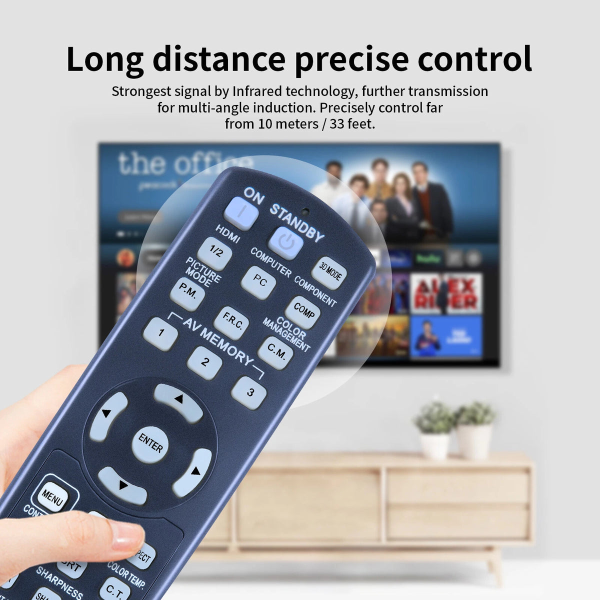 Remote Control For Mitsubishi LCD Projector HC4900 HC5000 HC5500 HC6000 HC6800