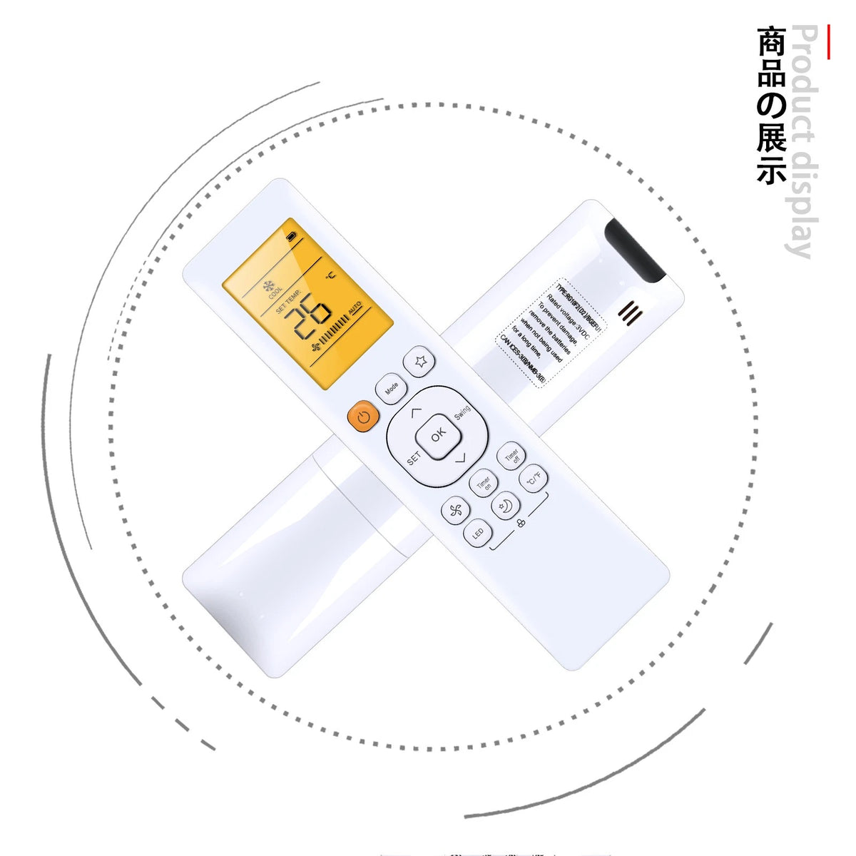 Replace Remote Control For midea COMFORT-AIRE RG10G(D2)/BGEFU1 RG10F2(D2)/BGEFU1
