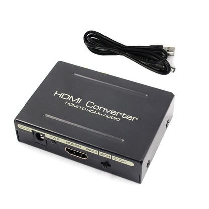 1080P HDMI Converter HDMI to SPDIF Optical 4K RCA L/R Analog Audio Extractor d