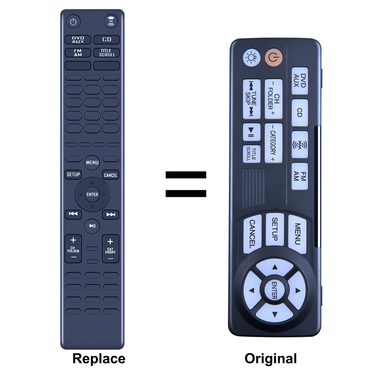 For 2014-2017 Honda Odyssey EXL SE Rear DVD Entertainment Remote Control Replace