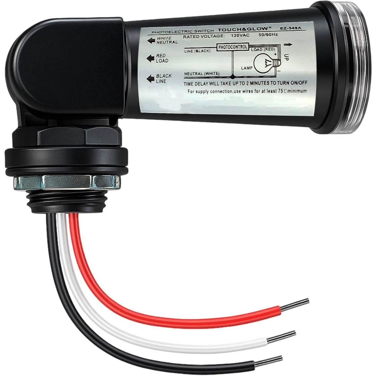 Weatherproof Photocell Sensor Outdoor Dusk to Dawn Light Switch 120V 1000W