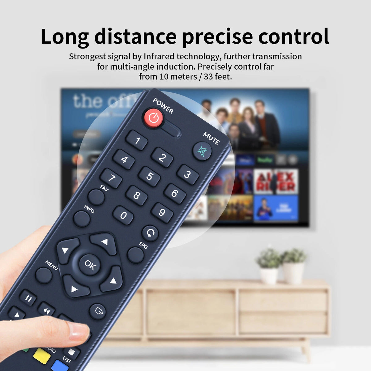 Replacement Remote Control For STRONG SRT 3030 DVB-C
