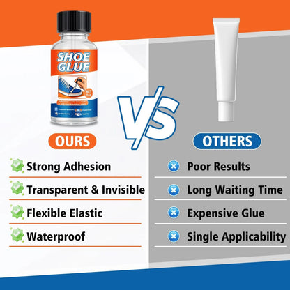 AstraVox Shoe Repair Glue (1 oz), Waterproof Adhesive 1.0oz, Transparent