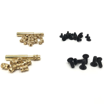 QSJ 200Pcs Threaded Insert Bolt Kit 1 M3 M4 & Black Bolt,
