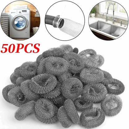 50PCS rust-resistant Washing Machine Drain Filters With Easy installation