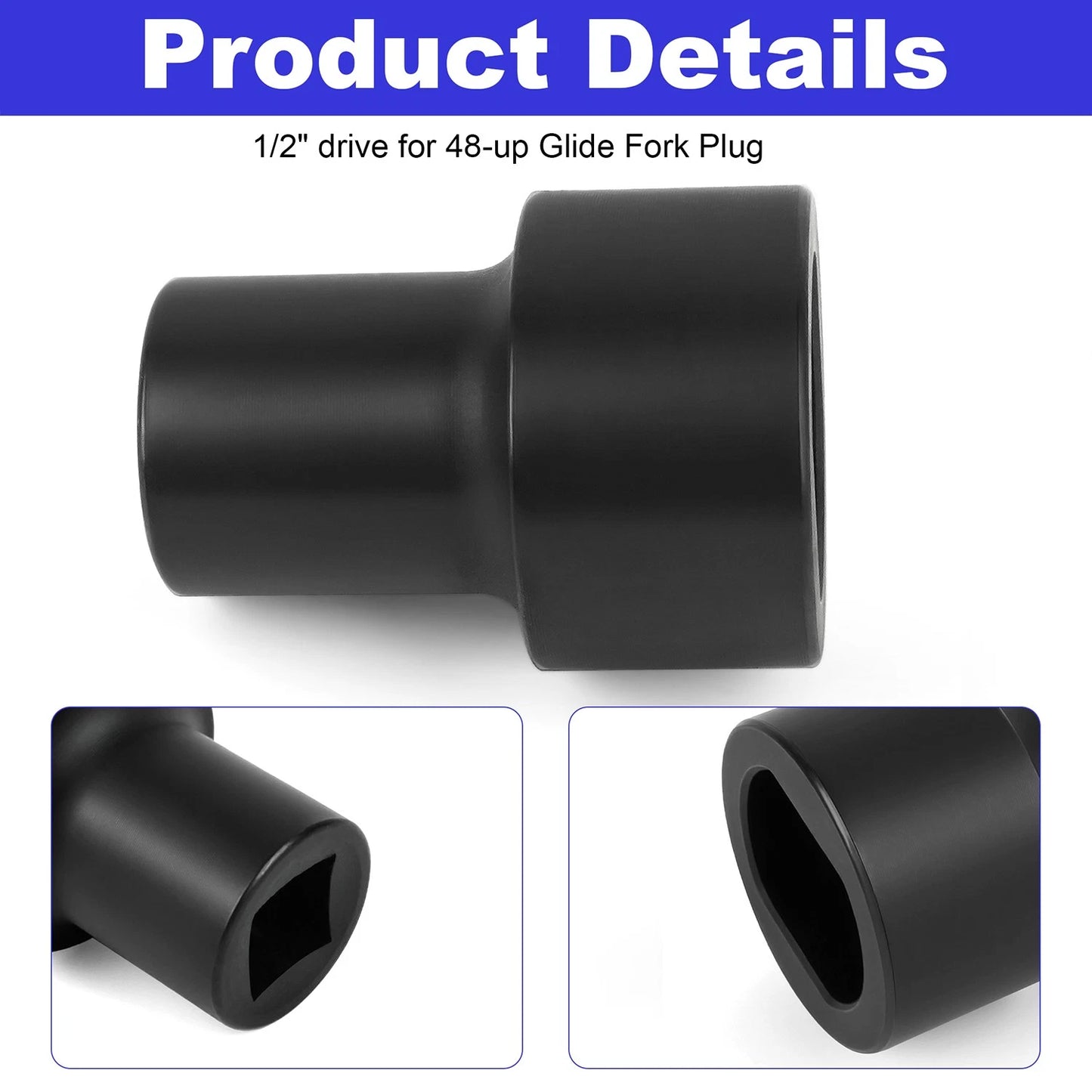 16-0630 Fork Tube Plug Socket Wrench Tool for Select Harley-Davidson Motorcycles