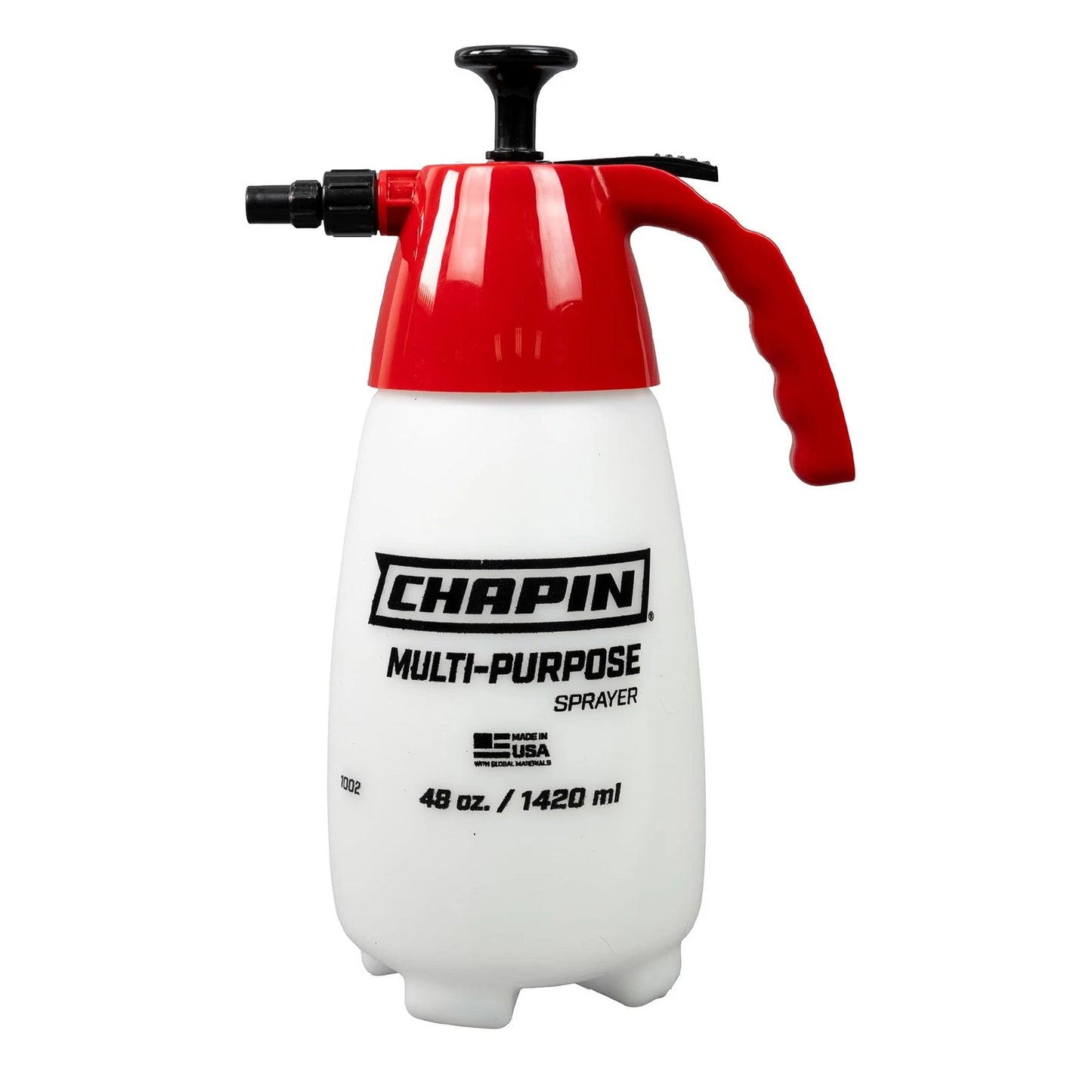 Chapin 1002 Handheld Pump Sprayer, 48oz, Multi‑Purpose, Lawn Red/white