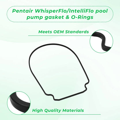 Seal Gasket Repair Kit Replacement for Pentair WhisperFlo 1 PCS, black