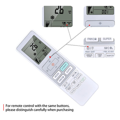 Replacement Remote Control For Hisense Air Conditioner RCH-RTY4-0(HSN)