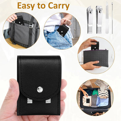 24 Pack Nail Clipper Set Manicure Kit for Women Men Silver