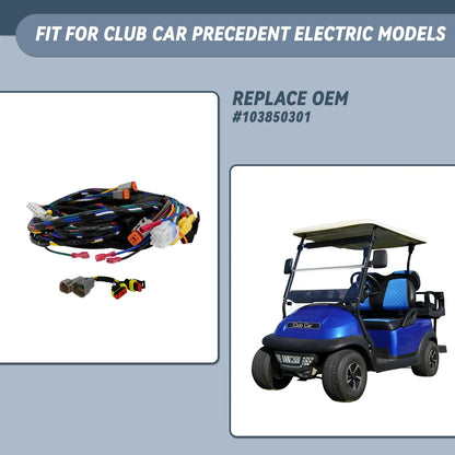 Golf Cart Wiring Harness for Club Car Precedent Gray Controller #1515-5201,...