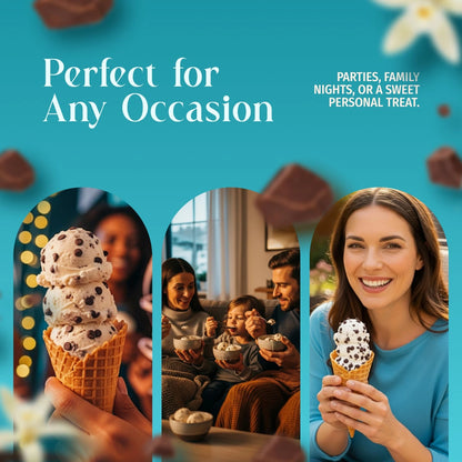 Triple Scoop - Premium Vanilla Choc Chip Ice Cream Mix For 1 Pack
