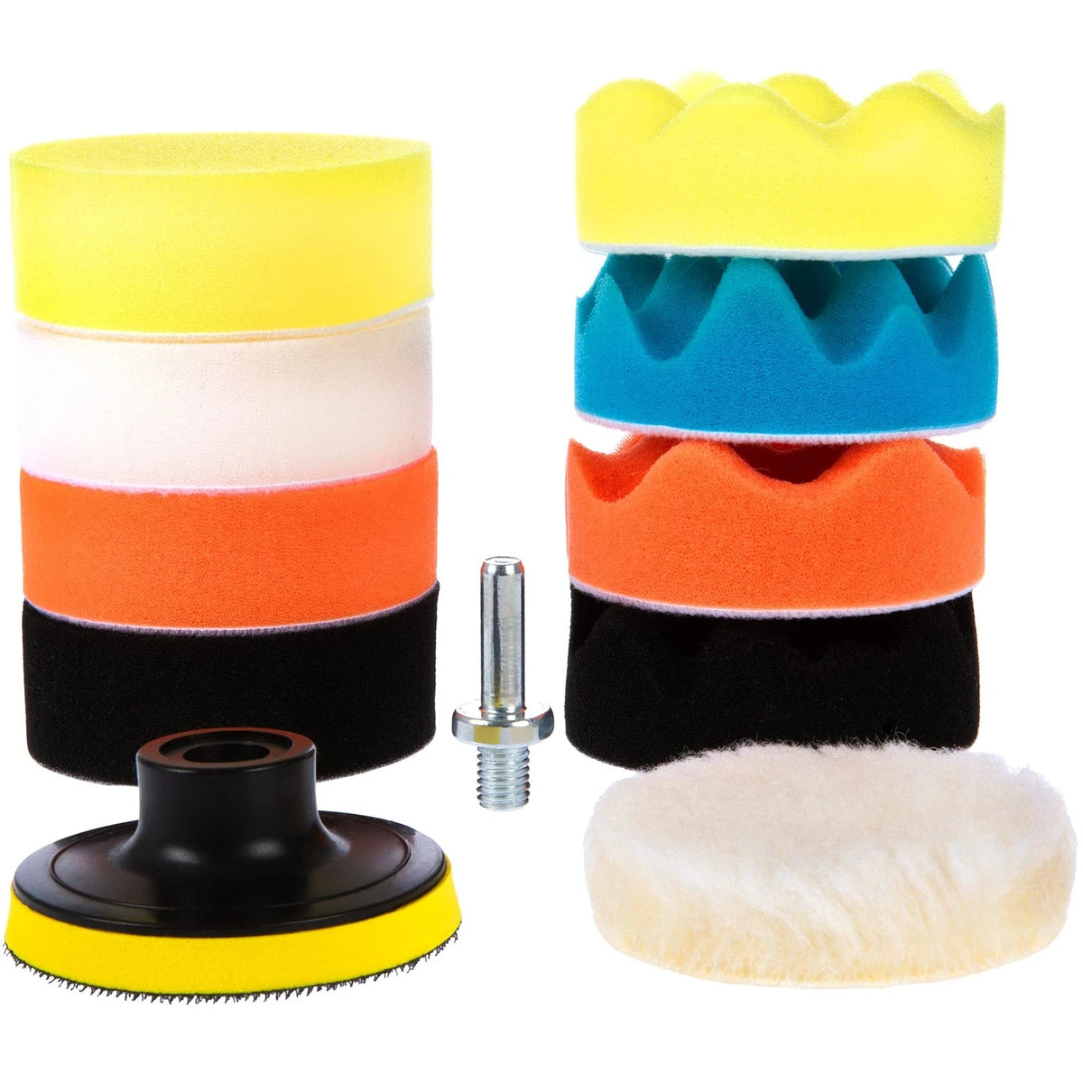 CANOPUS Buffing Pads, Polishing Pad Kit, Buffer for Car Detailing, 11 Pieces
