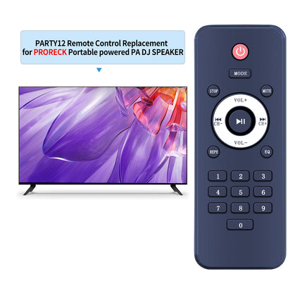 Remote Control For PRORECK Club 3000 Portable Powered PA DJ Speaker System