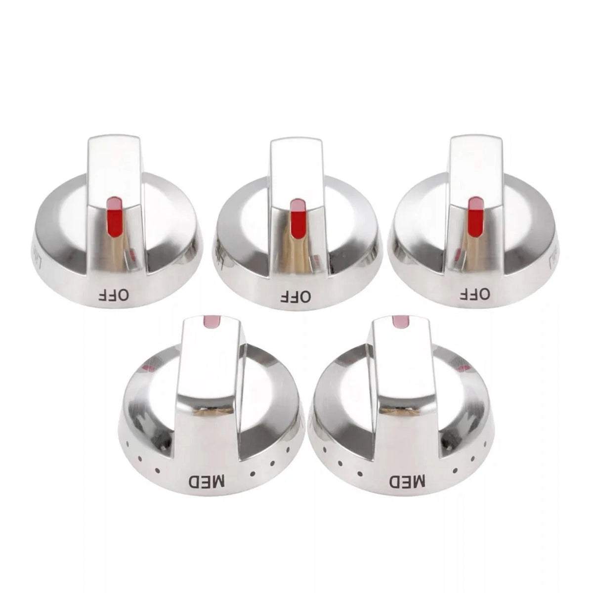 5Pcs DG64-00473A Gas Stove Top Burner Dial Knob Range Oven For Samsung