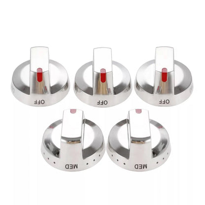 5Pcs DG64-00473A Gas Stove Top Burner Dial Knob Range Oven For Samsung