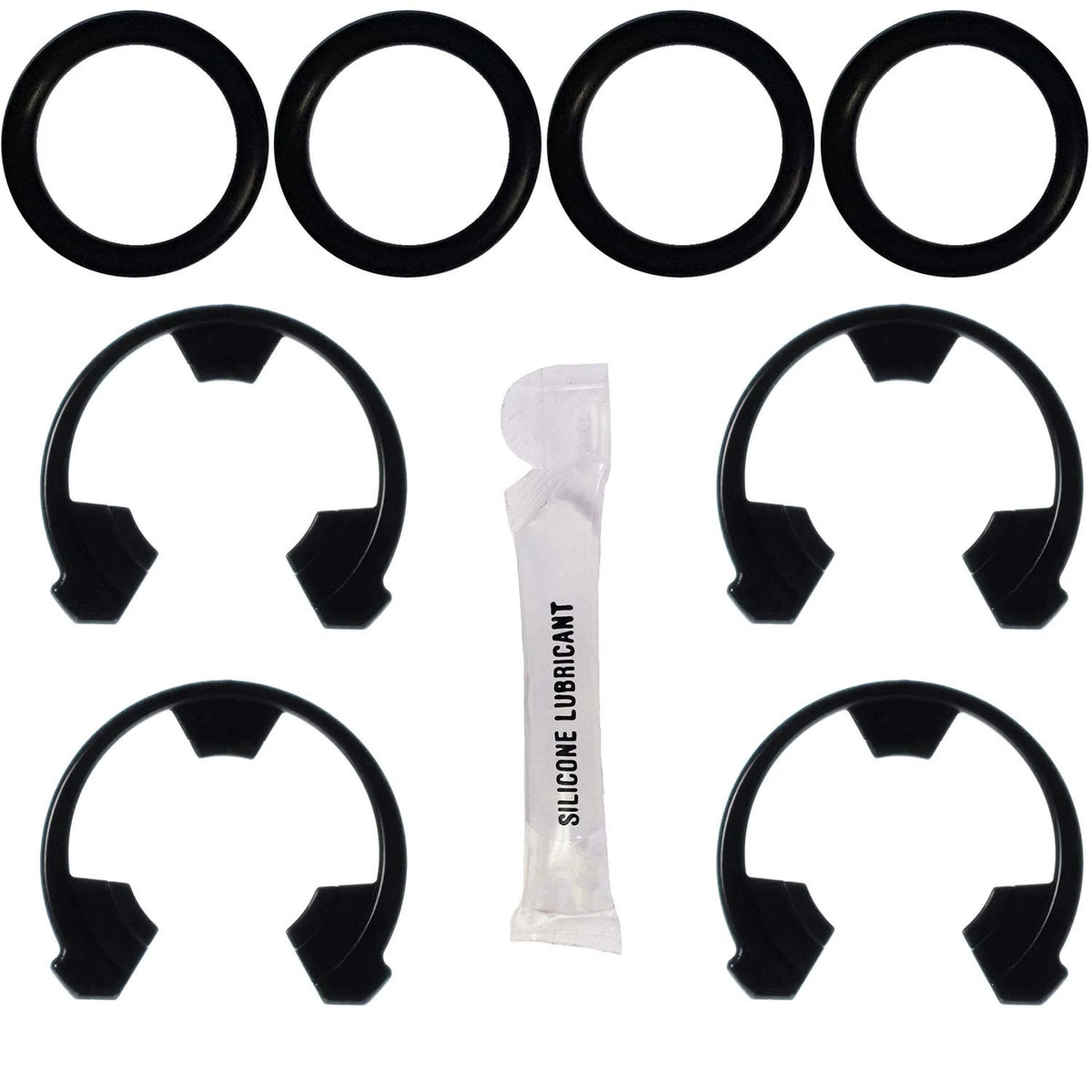Authentic OEM Water Softener Kit - Clip 7116713 and O-Ring 7170288 - 4 Black