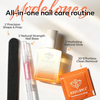 Modelones Nail 0.5 Fl Oz (Pack of 1), A9-Milky White Strengthener Kits