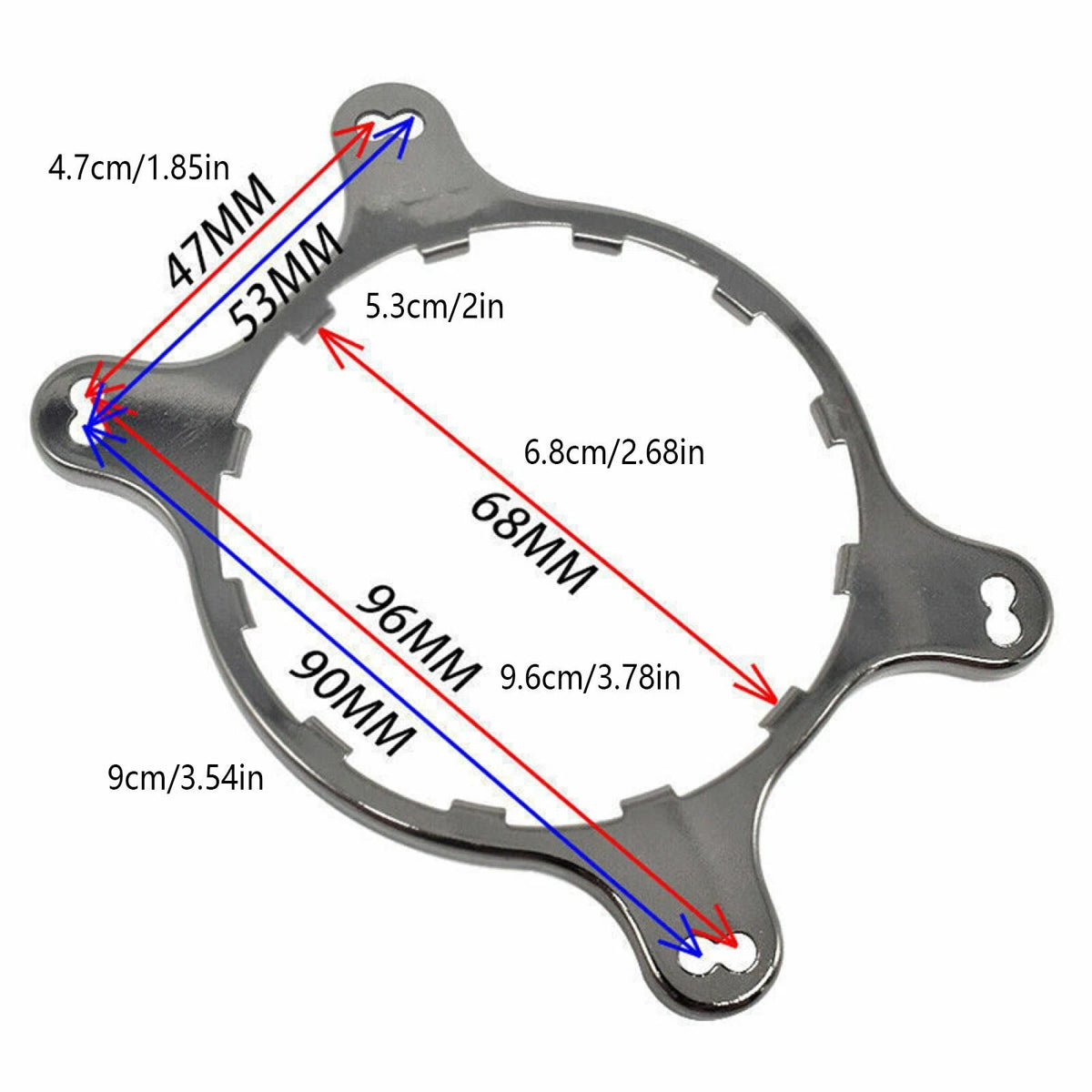Carbon Steel Cooler Mounting Bracket Kit for Corsair H55 H80I Tt water 3.0；