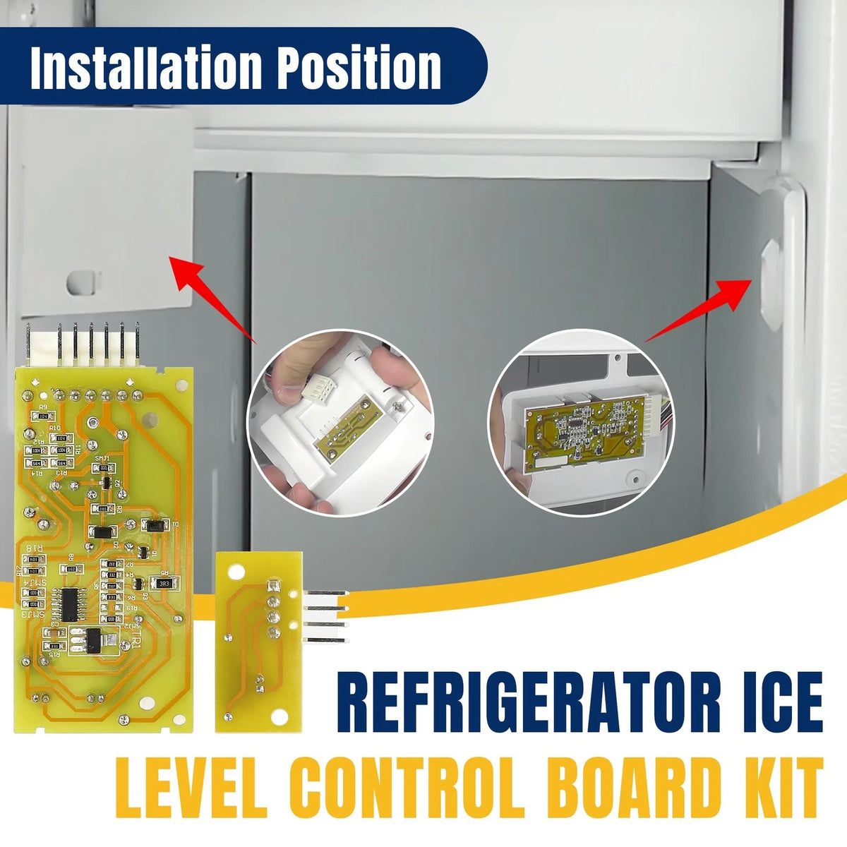 4389102 W10757851 Refrigerator Ice Maker Emitter Sensor Control Board Kit