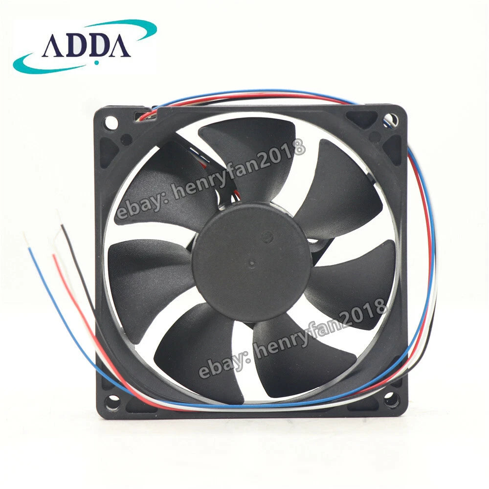 ADDA AD0912UX-A7BGL Axial Fan 12V 0.5A 92*92*25MM 4wire Desktop Case Cooling Fan