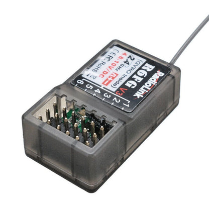 R6FG 2.4Ghz 6CH Gyro RC Receiver for RC6GS RC4GS RC4G T8FB Radiolink Transmitter
