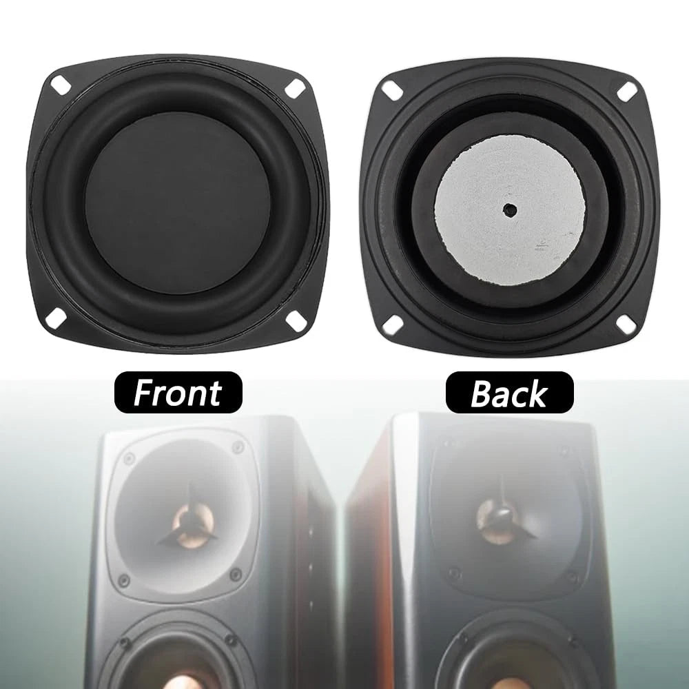 LHMYTREE 2 PCS 4-Inch Woofer Vibrating Membrane,Bass Loudspeaker Passive...