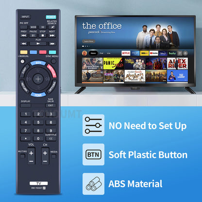 RM-YD087 Remote Control For Sony TV KDL-42W800A KDL-55W800A KDL-47W801A
