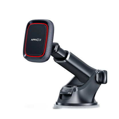 APPS2Car Magnetic Phone Mount for Car, Dashboard & 4.6”-6.29”, Black-Red