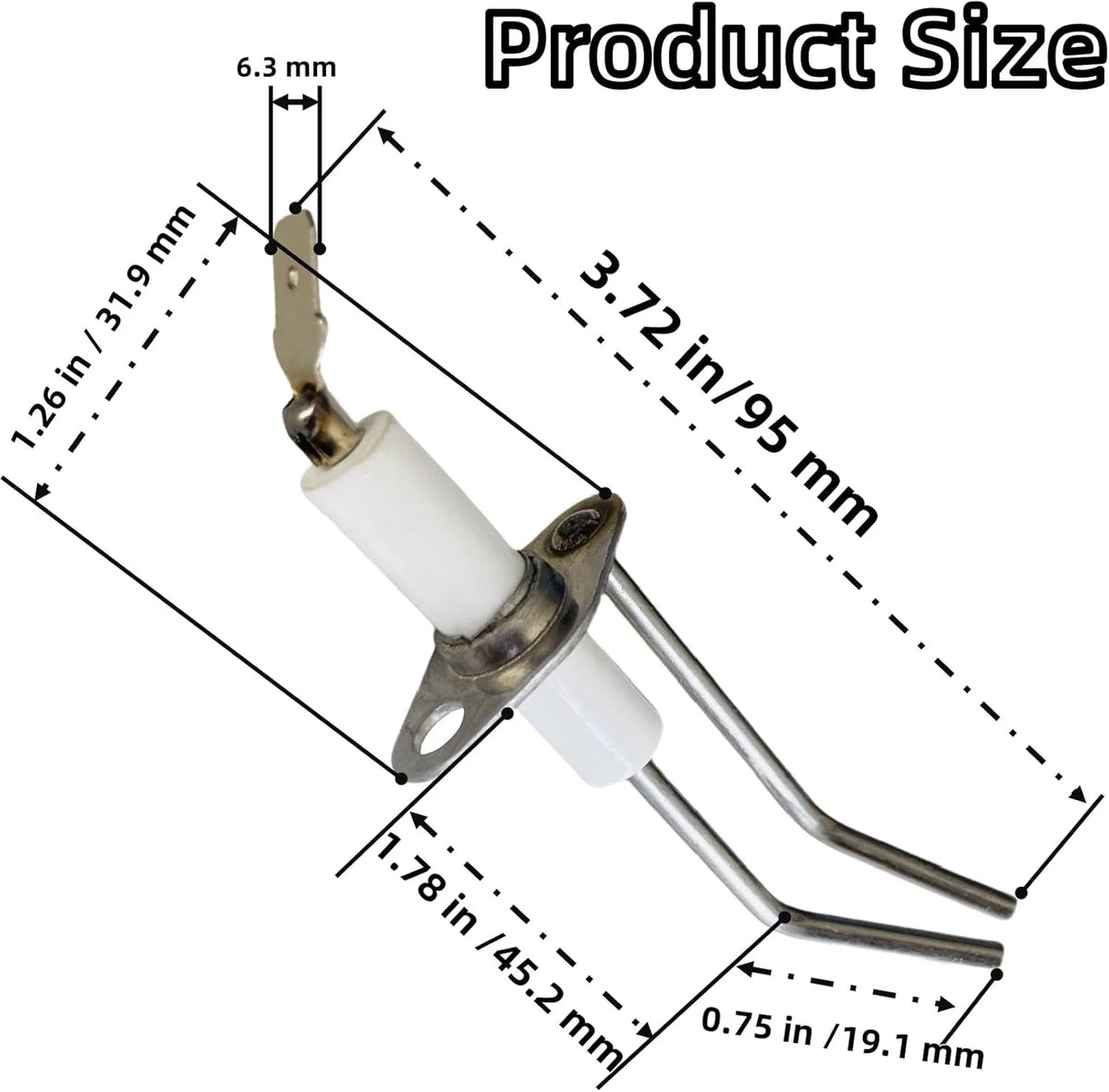 MCAMPAS RV Water Heater Electrode Spark Igniter, 232258 Dual Probe...