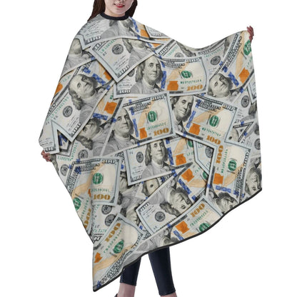 Carwayii Money Barber Cape USA Dollars Hair Cutting 55''x66'', Style-3m
